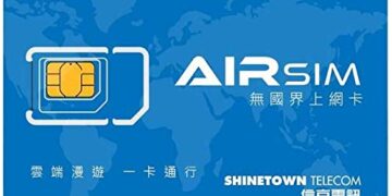 airSIM Global SIM Card (Bare Card) for Over 100 Countries with Tailor Made Days/Data Plans Covering Asia, Europe, America for Unlocked Device