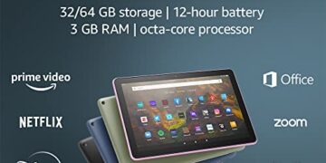 Amazon Fire HD 10 tablet, 10.1", 1080p Full HD, 32 GB, (2021 release), Black