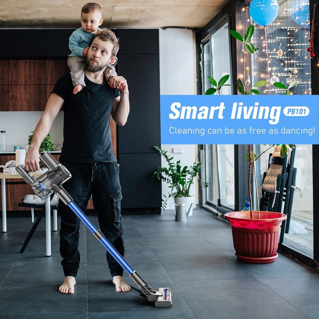 Amazon.com - Vacuum Cleaners for Home, Cordless Vacuum Cleaner with 80000 RPM High-Speed Brushless Motor, 2600mAh Powerful Lithium Batteries, 5 Stages High Efficiency Filtration, Up to 40 Mins Runtime