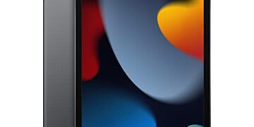 Apple iPad (9th Generation): with A13 Bionic chip, 10.2-inch Retina Display, 64GB, Wi-Fi, 12MP front/8MP Back Camera, Touch ID, All-Day Battery Life – Space Gray