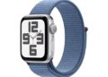 Apple Watch SE (2nd Gen) [GPS 40mm] Smartwatch with Silver Aluminum Case with Winter Blue Sport Loop. Fitness & Sleep Tracker, Crash Detection, Heart Rate Monitor, Carbon Neutral