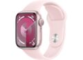 Apple Watch Series 9 [GPS 41mm] Smartwatch with Pink Aluminum Case with Pink Sport Band M/L. Fitness Tracker, Blood Oxygen & ECG Apps, Always-On Retina Display