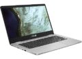 ASUS C423NA Chromebook 14" HD Laptop (Intel Dual Core Celeron Processor N3350, 4GB DDR4 RAM, 64GB SSD) Webcam, WiFi, Bluetooth, Type-C, Google Chrome OS - Silver (Renewed)