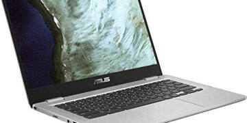 ASUS C423NA Chromebook 14" HD Laptop (Intel Dual Core Celeron Processor N3350, 4GB DDR4 RAM, 64GB SSD) Webcam, WiFi, Bluetooth, Type-C, Google Chrome OS - Silver (Renewed)