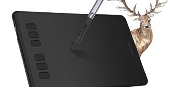 Drawing Tablet HUION Inspiroy H640P Graphics Tablet with Battery-Free Stylus 8192 Pressure Sensitivity 6 Hot Keys, 6 x 4inch Pen Tablet for Digital Art, Design & Animation, Work with Mac, PC&Mobile