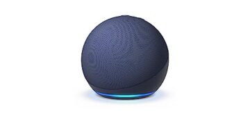 Echo Dot (5th Gen, 2022 release) | With bigger vibrant sound, helpful routines and Alexa | Deep Sea Blue