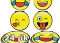 Emoji Note Pads, Emoji Cute Memo Pads, Emoji Party Favors, Emoji Birthday, Fun Stationary Pad, 24 Smile Notepads for Classroom Prizes, Prize Box, Goodie Bag Stuffers, Favors, Teacher Rewards