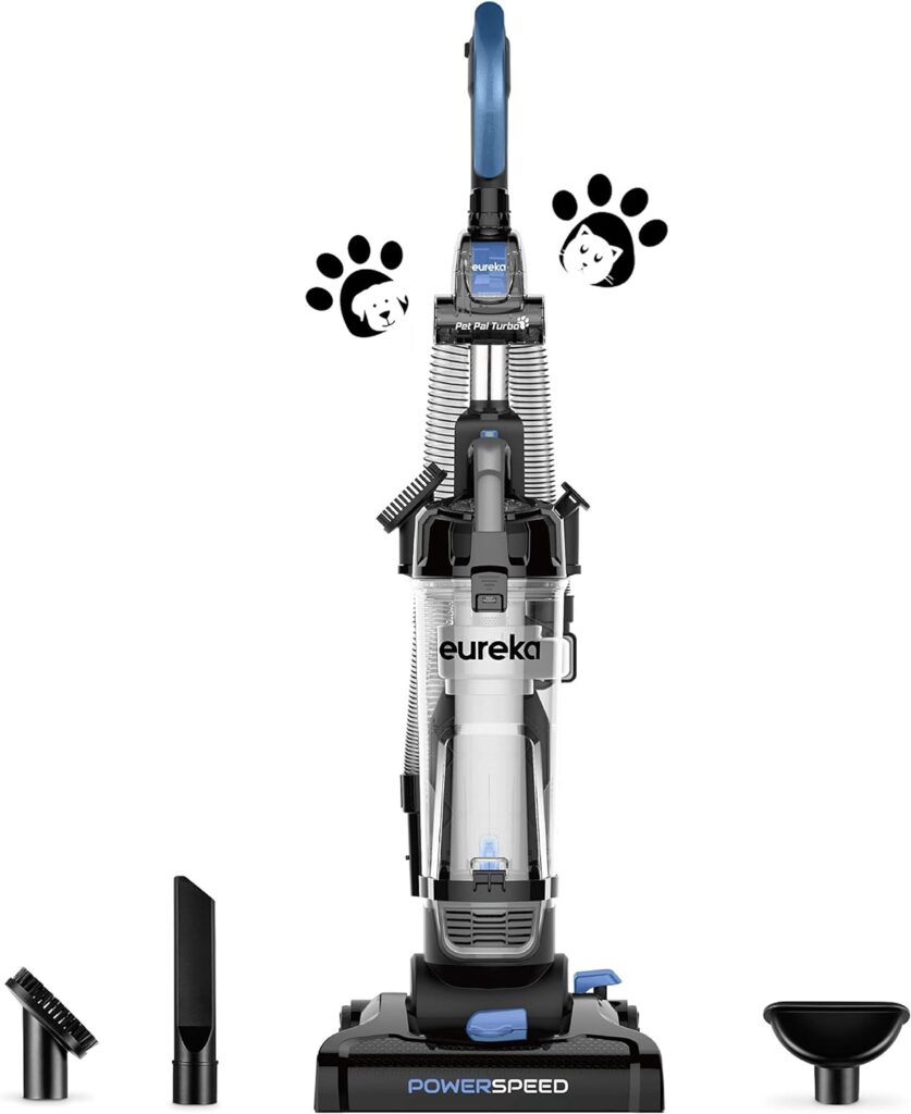 Eureka PowerSpeed Bagless Upright Vacuum Cleaner, Pet Turbo, Black