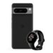 Google Pixel 8 Pro - Unlocked Android Smartphone - Obsidian - 256 GB with Pixel Watch 2 - Matte Black Aluminum Case - Obsidian Active Band - Wi-Fi