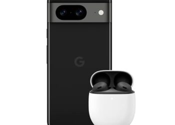 Google Pixel 8 - Unlocked Android Smartphone - Obsidian - 256 GB with Pixel Buds Pro - Charcoal