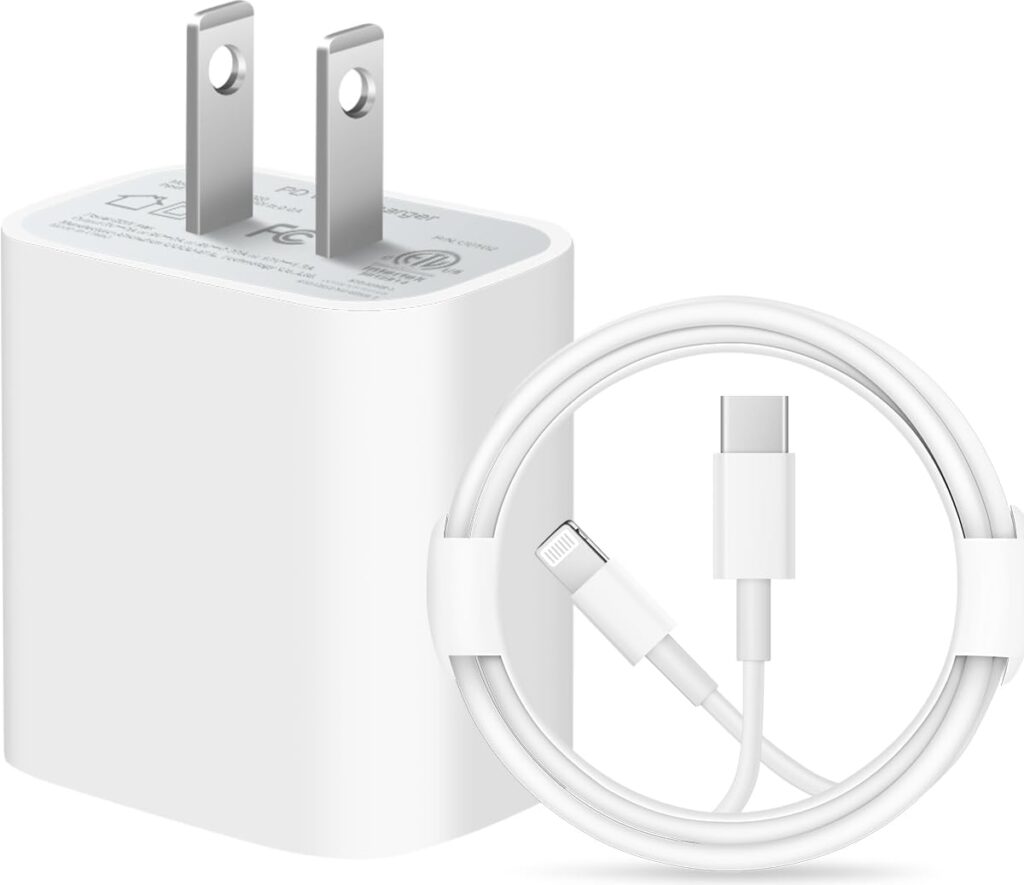 iPhone Charger Super Fast Charging [ Apple MFi Certified] 20W PD Power Wall Charger with 6FT Charging Cable Compatible iPhone 14/14 Pro Max/13/13 Pro Max/12/12 Pro/12 Pro Max/11/11 Pro iPad(White)