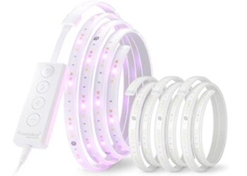 Nanoleaf Essentials Matter Bluetooth & Thread Smart LED Lightstrip 200" Smarter Kit (5m) - RGB & Whites, Controller, App & Voice Control (Works with Apple Home, Google Home, Samsung SmartThings)