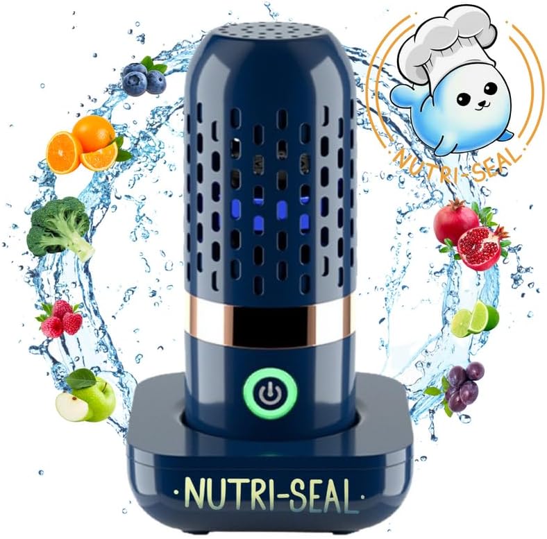 Nutri-Seal™ Fruit and Vegetable Cleaner, Fruit Purifier Device - Easy Use - Deeply Cleans - Fruit Cleaner Device in Water - Produce Cleaner-Fruit and Vegetable Washing Machine-Fruit and Vegetable Wash