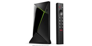 NVIDIA SHIELD Android TV Pro Streaming Media Player; 4K HDR movies, live sports, Dolby Vision-Atmos, AI-enhanced upscaling, GeForce NOW cloud gaming, Google Assistant Built-In, Works with Alexa