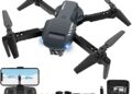 RADCLO Mini Drone with Camera - 1080P HD FPV Foldable Carrying Case, 2 Batteries, 90° Adjustable Lens, One Key Take Off/Land, Altitude Hold, 360° Flip, Toys Gifts for Kids, Adults, beginner
