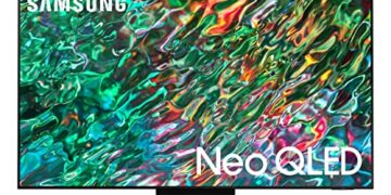 SAMSUNG 65-Inch Class Neo QLED 4K QN90B Series Mini LED Quantum HDR 32x, Dolby Atmos, Object Tracking Sound+, Anti-Glare, Ultra Viewing Angle, Smart TV with Alexa Built-In (QN65QN90BAFXZA, 2022 Model)