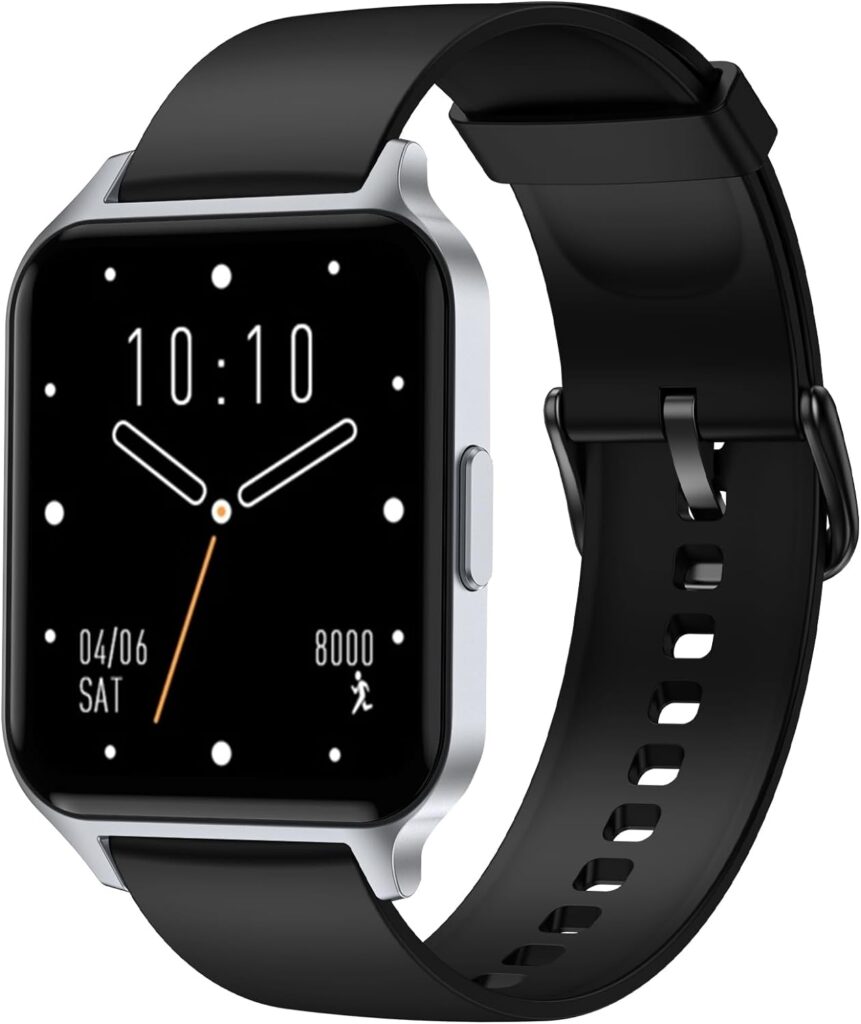 Smart Watch, Fitness Tracker with Heart Rate Monitor, Blood Oxygen, Sleep Tracking, 1.5 Inch Touchscreen Smartwatch for Android iOS Swimming Waterproof Pedometer Step Calories Tracker for Women Men