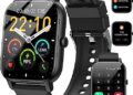 Smart Watch(Answer/Make Call), 1.85" Smartwatch for Men Women IP68 Waterproof, 100+ Sport Modes, Fitness Activity Tracker, Heart Rate Sleep Monitor, Pedometer, Smart Watches for Android iOS, 2023