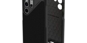 URBAN ARMOR GEAR UAG Designed for Samsung Galaxy S23 Ultra Case 6.8" Metropolis LT Pro Kevlar Black - Premium Rugged Heavy Duty Shockproof Protective Cover Compatible with Magnetic Charging