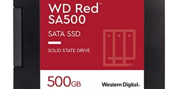 Western Digital 500GB WD Red SA500 NAS 3D NAND Internal SSD - SATA III 6 Gb/s, 2.5"/7mm, Up to 560 MB/s - WDS500G1R0A