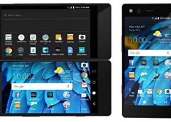 ZTE Axon M Z999 Unlocked GSM Smartphone w/ 20MP Camera and Foldable Dual Screens (for Multi-Tasking) - Carbon Black