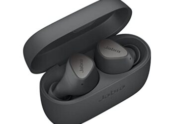 Jabra Elite 3 in Ear Wireless Bluetooth Earbuds – Noise Isolating True Wireless Buds with 4 Built-in Microphones for Clear Calls, Rich Bass, Customizable Sound, and Mono Mode - Dark Grey