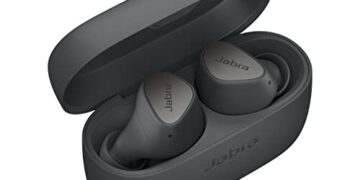 Jabra Elite 3 in Ear Wireless Bluetooth Earbuds – Noise Isolating True Wireless Buds with 4 Built-in Microphones for Clear Calls, Rich Bass, Customizable Sound, and Mono Mode - Dark Grey