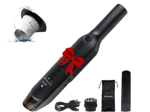 MPR Supreme Wireless Handheld Vacuum Cleaner for Car, Carpet Dust & Pet Hair - Mini Car Vacuum Cleaner, High Powered, Cordless, Low Noise, 2-Speed Rechargeable Home Essentials for Car, Home & Office