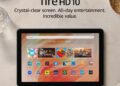 Amazon Fire HD 10 tablet, built for relaxation, 10.1" vibrant Full HD screen, octa-core processor, 3 GB RAM, latest model (2023 release), 32 GB, Black