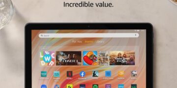 Amazon Fire HD 10 tablet, built for relaxation, 10.1" vibrant Full HD screen, octa-core processor, 3 GB RAM, latest model (2023 release), 32 GB, Black