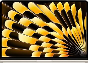 Apple 2023 MacBook Air Laptop with M2 chip: 15.3-inch Liquid Retina Display, 8GB Unified Memory, 512GB SSD Storage, 1080p FaceTime HD Camera, Touch ID. Works with iPhone/iPad; Starlight