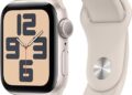 Apple Watch SE (2nd Gen) [GPS 40mm] Smartwatch with Starlight Aluminum Case with Starlight Sport Band S/M. Fitness & Sleep Tracker, Crash Detection, Heart Rate Monitor