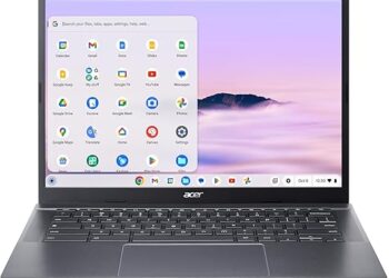 Acer Chromebook Plus Laptop with Google AI | 14" WUXGA 1920 x 1200 IPS Touch Display | AMD Ryzen 3 7320C | 8GB LPDDR5X | 128GB eMMC | Wi-Fi 6E | Chrome OS | CB514-3HT-R8RB
