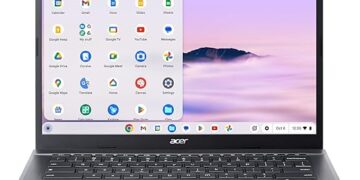Acer Chromebook Plus Laptop with Google AI | 14" WUXGA 1920 x 1200 IPS Touch Display | AMD Ryzen 3 7320C | 8GB LPDDR5X | 128GB eMMC | Wi-Fi 6E | Chrome OS | CB514-3HT-R8RB