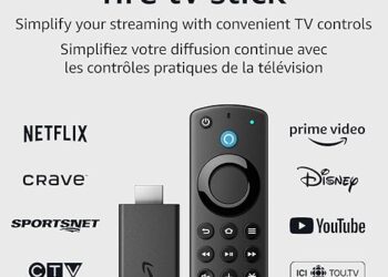 Amazon Fire TV Stick with Alexa Voice Remote (includes TV controls), HD streaming device