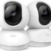 Tapo 2K Pan/Tilt Security Camera for Baby Monitor, Dog Camera w/Motion Detection, 2-Way Audio Siren, Night Vision, Cloud&SD Card Storage, Works w/Alexa & Google Assistant, 2-Pack (Tapo C210P2)