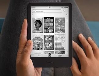 Amazon Kindle 16 GB (newest model) - Lightest and most compact Kindle, now with faster page turns, and higher contrast ratio, for an enhanced reading experience - Black