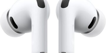 Apple AirPods Pro 3 Wireless Earbuds, Active Noise Cancellation, Live Translation, Heart Rate Sensing, Hearing Aid Feature, Bluetooth Headphones, Spatial Audio, High-Fidelity Sound, USB-C Charging