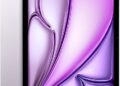 Apple iPad Air 11-inch with M3 chip: Apple Intelligence, 256 GB, 12MP Front/Back Camera, Wi-Fi 6E, Touch ID, All-Day Battery Life — Purple