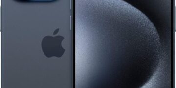 Apple iPhone 15 Pro Max, 256GB, Blue Titanium - Unlocked (Renewed)