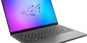 ASUS ROG Zephyrus G14 (2025) Gaming Laptop, 14” Nebula Display 3k OLED, NVIDIA® GeForce RTX™ 5070Ti, AMD Ryzen™ AI 9 HX 370, 32GB, 1TB, Wi-Fi 7, Windows 11 Pro, Eclipse Gray, GA403WR-DH96-CB