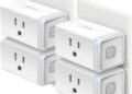 Kasa Smart Plug Mini by TP-Link (HS103P4) - Smart Home WiFi Outlet Works with Alexa, Echo and Google Home, No Hub Required, Remote Control, 2.4GHz WiFi Required, 15 Amp, UL Certified, 4-Pack, White