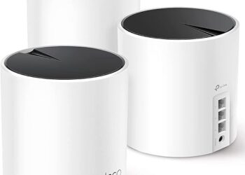 TP-Link Deco AX3000 WiFi 6 Mesh System(Deco X55) - Covers up to 6,500 Sq.Ft., Replaces Wireless Router and Extender, 3 Gigabit Ports per Unit, Supports Ethernet Backhaul,3-Pack