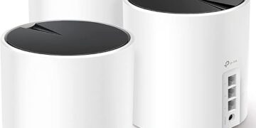TP-Link Deco AX3000 WiFi 6 Mesh System(Deco X55) - Covers up to 6,500 Sq.Ft., Replaces Wireless Router and Extender, 3 Gigabit Ports per Unit, Supports Ethernet Backhaul,3-Pack
